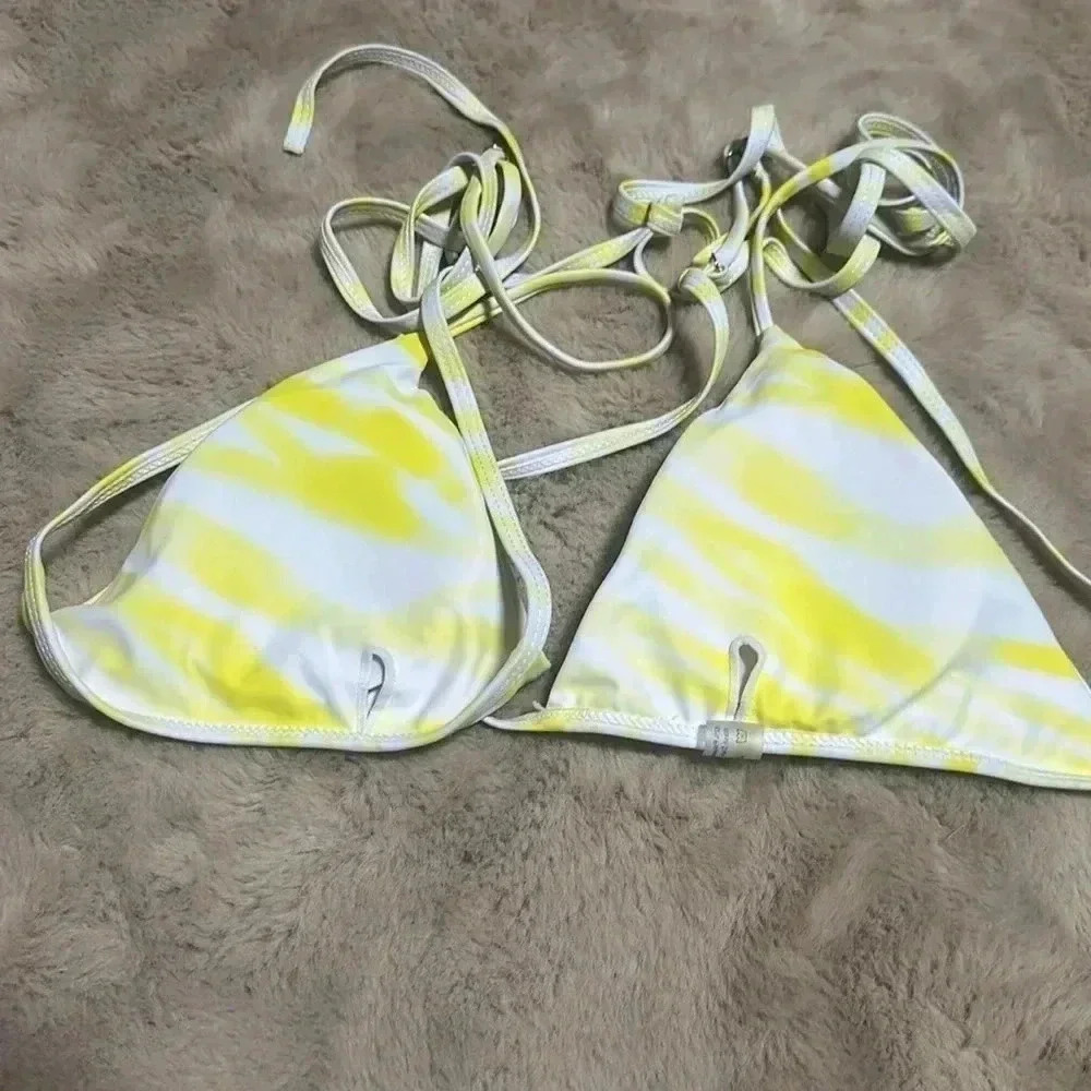 Triangle Bikini Swimsuit With Beach Skirt, - Picture 5 of 12
